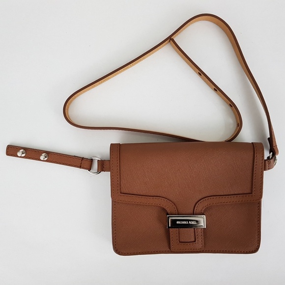 MICHAEL KORS Saffiano Panel Leather Belt Bag - Picture 2 of 8